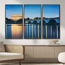 Washington DC Wall Art Canvas Print – Lincoln Memorial Night by MyGreatCanvas | Canvas Wall Art Prints | Photo Prints & Wall Decor
