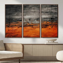 Black Orange Abstract Wall Art Canvas Print Modern Textured by MyGreatCanvas | Canvas Wall Art Prints | Photo Prints & Wall Decor