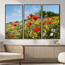 Wildflower Meadow Wall Art Canvas Print – Colorful Poppy and by MyGreatCanvas | Canvas Wall Art Prints | Photo Prints & Wall Decor