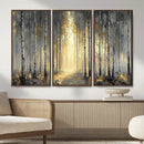 Abstract Birch Forest Wall Art Canvas Print – Modern Gold by MyGreatCanvas | Canvas Wall Art Prints | Photo Prints & Wall Decor