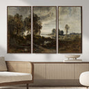 Adolf Dressler Landscape of the Oder River Wall Art Canvas by MyGreatCanvas | Canvas Wall Art Prints | Photo Prints & Wall Decor