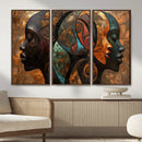 Abstract Afro American Women Wall Art Canvas Print by MyGreatCanvas | Canvas Wall Art Prints | Photo Prints & Wall Decor