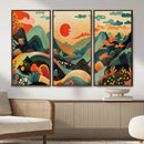 Yayoi Kusama Boho Mountain Landscape Large Wall Art, by MyGreatCanvas | Canvas Wall Art Prints | Photo Prints & Wall Decor
