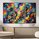 Geometric Abstract Wall Art Canvas Print, Bold Color by MyGreatCanvas | Canvas Wall Art Prints | Photo Prints & Wall Decor