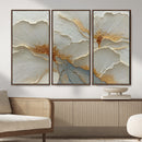 White Gold Floral Canvas Wall Art — Textured Flower Print | by MyGreatCanvas | Canvas Wall Art Prints | Photo Prints & Wall Decor
