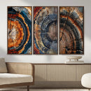 Tree Ring Triptych Canvas Wall Art — Set of 3 Wood Grain by MyGreatCanvas | Canvas Wall Art Prints | Photo Prints & Wall Decor