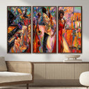 African American Jazz Singer Canvas Art — Red Dress Black by MyGreatCanvas | Canvas Wall Art Prints | Photo Prints & Wall Decor