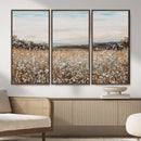 Neutral Wildflower Field Canvas Wall Art — Beige Earth Tone by MyGreatCanvas | Canvas Wall Art Prints | Photo Prints & Wall Decor