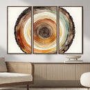 Natural Wood Slice Wall Art Canvas Print, Tree Ring Wall by MyGreatCanvas | Canvas Wall Art Prints | Photo Prints & Wall Decor