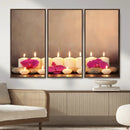 Spa Candles Orchid Canvas Print | Zen Wellness Relaxation by MyGreatCanvas | Canvas Wall Art Prints | Photo Prints & Wall Decor