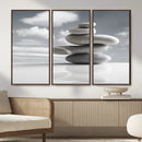 Zen Stone Wall Art Canvas Print, Balanced Rock Stack Framed by MyGreatCanvas | Canvas Wall Art Prints | Photo Prints & Wall Decor