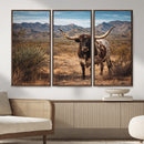 Texas Longhorn Bull Wall Art Canvas Print, Western Farmhouse by MyGreatCanvas | Canvas Wall Art Prints | Photo Prints & Wall Decor