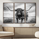 Texas Longhorn Canvas Wall Art Western Bull Desert Moody by MyGreatCanvas | Canvas Wall Art Prints | Photo Prints & Wall Decor