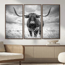 Texas Longhorn Canvas Wall Art Western Bull Desert Moody by MyGreatCanvas | Canvas Wall Art Prints | Photo Prints & Wall Decor