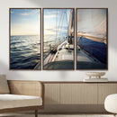 Sailboat Wall Art Canvas Print, Ocean Sunset Sailing Framed by MyGreatCanvas | Canvas Wall Art Prints | Photo Prints & Wall Decor