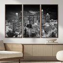 Charlotte Skyline Canvas Wall Art Print – North Carolina Cityscape Photography Print by MyGreatCanvas | Canvas Wall Art Prints | Photo Prints & Wall Decor