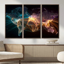 World Map and Global Flight Routes Map Canvas Wall Art, Worldwide Aviation Network Print, International Air Travel Wall Decor by MyGreatCanvas | Canvas Wall Art Prints | Photo Prints & Wall Decor