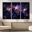 Global Flight Routes Map Canvas Wall Art, Worldwide Aviation Network Print, International Air Travel Wall Decor by MyGreatCanvas | Canvas Wall Art Prints | Photo Prints & Wall Decor