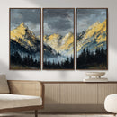 Abstract Mountain Wall Art Canvas Print Modern Landscape Painting Print