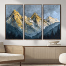 Abstract Mountain Wall Art Canvas Print Modern Landscape Painting Print