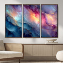 Colorful Abstract Canvas Wall Art Print, Vibrant Popup Color Art Print