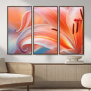 Peach Lily Canvas Wall Art, Coral Pink Flower Macro Photo Print, Botanical Bedroom Decor, Soft Floral Photography, Living Room Wall Art by MyGreatCanvas | Canvas Wall Art Prints | Photo Prints & Wall Decor