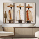 Mexican Wall Art Canvas Print, Southwestern Sombrero Poncho Painting, Neutral Earthy Boho Decor, Fiesta Living Room Art, Impasto Style Print by MyGreatCanvas | Canvas Wall Art Prints | Photo Prints & Wall Decor