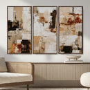 Blue Teal Abstract Canvas Wall Art, Modern Textured Painting Print, Navy Orange White Contemporary Art, Neutral Living Room Decor, Office Art by MyGreatCanvas | Canvas Wall Art Prints | Photo Prints & Wall Decor