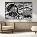 Vintage Antique Airplane Wall Art Canvas Print