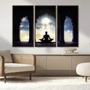 Women and Yoga Wall Art Canvas Print