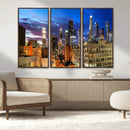 Los Angeles Night Wall Art Canvas Print