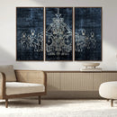 Dark Chandelier Wall Art Canvas Print by MyGreatCanvas | Canvas Wall Art Prints | Photo Prints & Wall Decor