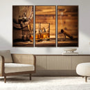 Rustic Whiskey and Barrel Canvas Print by MyGreatCanvas | Canvas Wall Art Prints | Photo Prints & Wall Decor