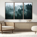 Misty Forest Wall Art – Serene Green Landscape Canvas Print, by MyGreatCanvas | Canvas Wall Art Prints | Photo Prints & Wall Decor
