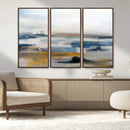 Abstract Landscape Wall Art Canvas | 3 Panel Modern Blue, by MyGreatCanvas | Canvas Wall Art Prints | Photo Prints & Wall Decor