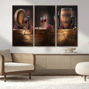 Wine and Barrels Wall Art Canvas Print by MyGreatCanvas | Canvas Wall Art Prints | Photo Prints & Wall Decor