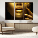 Gold and Women Wall Art Canvas Print by MyGreatCanvas | Canvas Wall Art Prints | Photo Prints & Wall Decor