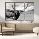 Cattle Wall Art Longhorn Cow Canvas Print by MyGreatCanvas | Canvas Wall Art Prints | Photo Prints & Wall Decor