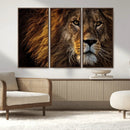 Mighty Lion Wall Art Canvas Print – Majestic Animal Portrait