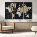 World Map Canvas Print – Detailed Map of the World Wall Art by MyGreatCanvas | Canvas Wall Art Prints | Photo Prints & Wall Decor