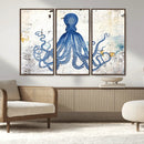 Octopus Canvas Wall Art | Coastal Marine Life Artwork for by MyGreatCanvas | Canvas Wall Art Prints | Photo Prints & Wall Decor