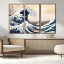 Wall Art Kanagawa Canvas Artwork Abstract Print