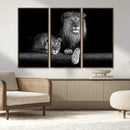 Lion Family Wall Art Canvas Print – Framed Majestic Wildlife by MyGreatCanvas | Canvas Wall Art Prints | Photo Prints & Wall Decor
