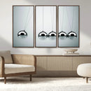 Newton's Cradle Wall Art Canvas Print, Framed Newton Cradle