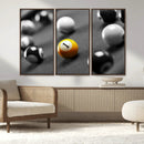 Wall Art Pool Table and Balls Canvas Print by MyGreatCanvas | Canvas Wall Art Prints | Photo Prints & Wall Decor