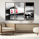 Aces Poker Art Poker Game Wall Art Canvas Print
