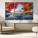 Mount Fuji Canvas Wall Art Japan Autumn Mountain Canvas