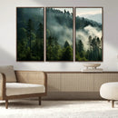 Misty Forest Wall Art Premium Canvas Print a Foggy and by MyGreatCanvas | Canvas Wall Art Prints | Photo Prints & Wall Decor