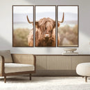Scottish Serene Highland Cow Canvas Wall Art – Serene