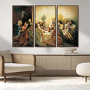 Last Supper Wall Art Canvas Print, Framed Jesus Painting Art